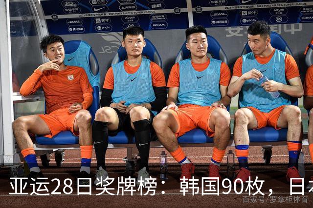 亚运28日奖牌榜：韩国90枚，日本172枚，中国奖牌再刷新国乒收官
